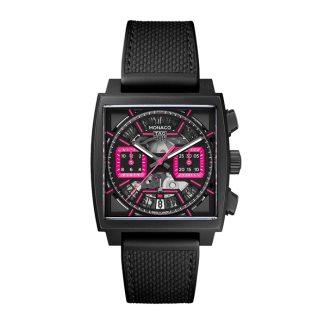 TAG Heuer Monaco Chronograph Pink 39mm Mens Watch CBL218B.FT6236