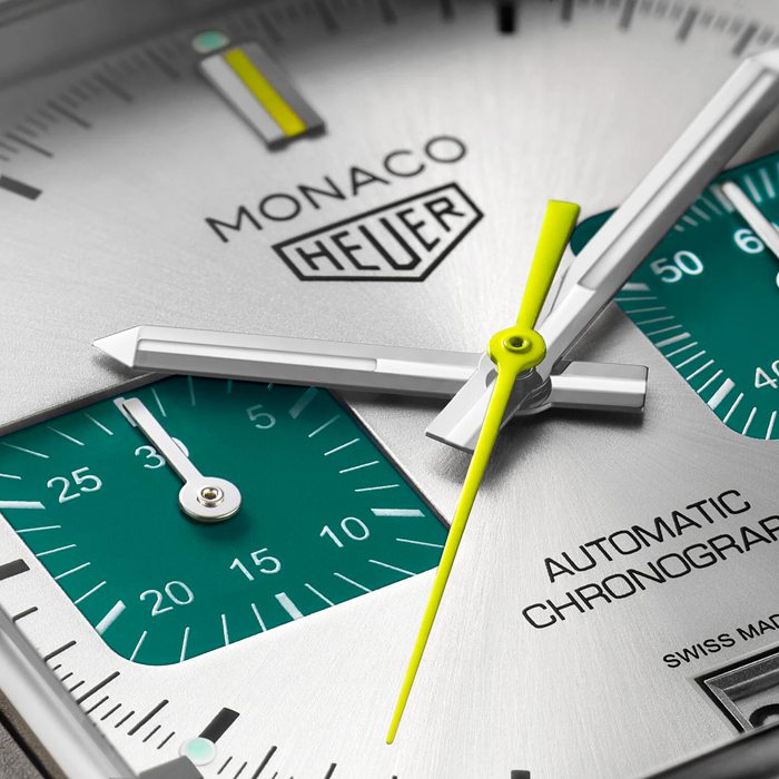 TAG Heuer Monaco Chronograph Racing Green 39mm Montre Homme CAW218E.FC6565 – Image 3