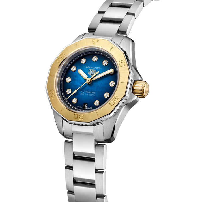 TAG Heuer Montre Femme Aquaracer Professional 200 Date 30mm Bleu WBP2450.BA0622 – Image 2