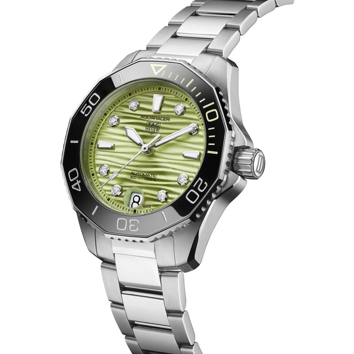 TAG Heuer Montre Femme Aquaracer Professional 300 36mm Vert WBP231L.BA0618 – Image 2