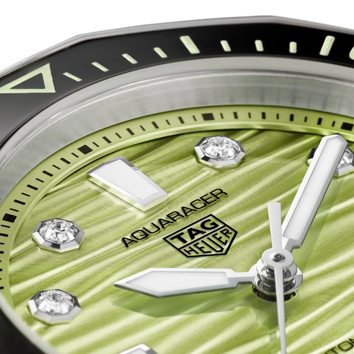 TAG Heuer Montre Femme Aquaracer Professional 300 36mm Vert WBP231L.BA0618 – Image 3