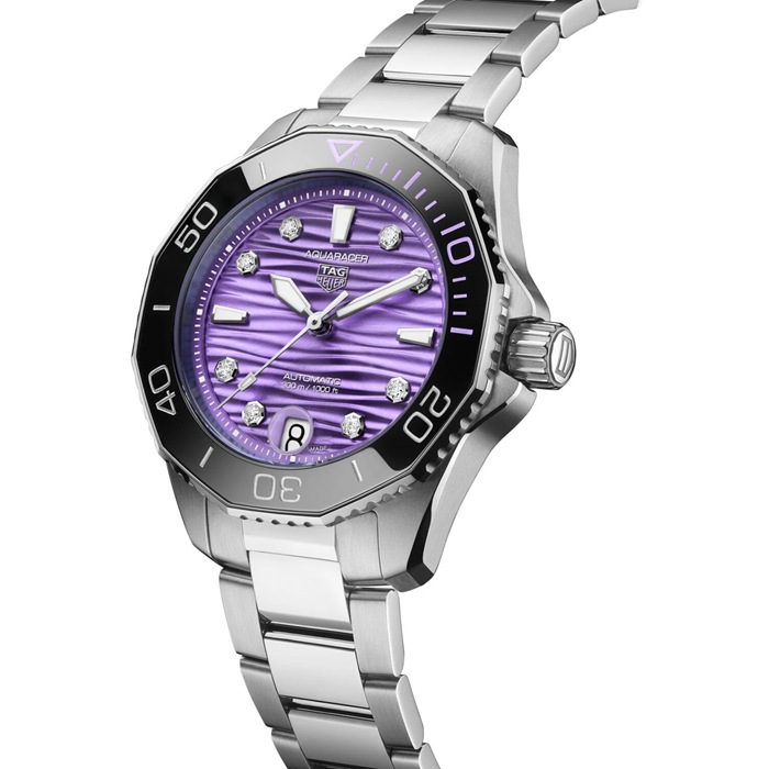 TAG Heuer Montre Femme Aquaracer Professional 300 36mm Violet WBP231M.BA0618 – Image 2