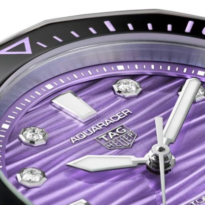 TAG Heuer Montre Femme Aquaracer Professional 300 36mm Violet WBP231M.BA0618 – Image 3