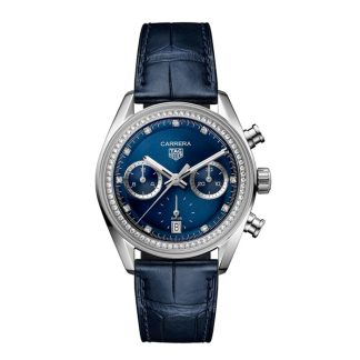 TAG Heuer Montre Femme Carrera 39mm Bleu Précieux CBS2214.FC6567