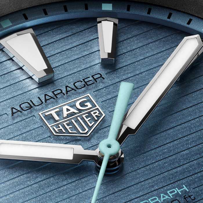 TAG Heuer Montre Homme Aquaracer Professional 200 Solargraph Titanium 40mm Bleu WBP1182.BF0000 – Image 3