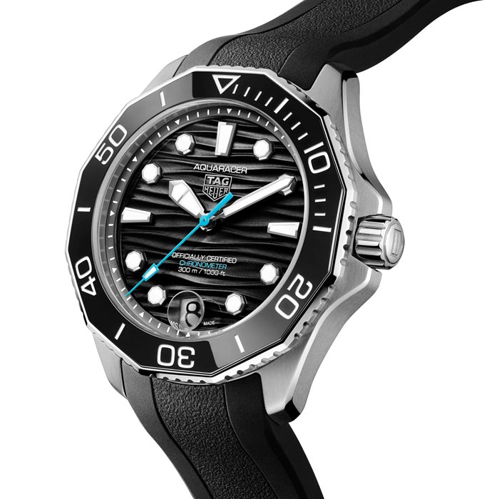 TAG Heuer Montre Homme Aquaracer Professional 300 Date 42mm Caoutchouc noir WBP5110.FT6257 – Image 2