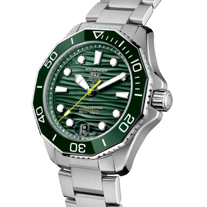 TAG Heuer Montre Homme Aquaracer Professional 300 Date 42mm Vert WBP5116.BA0013 – Image 2