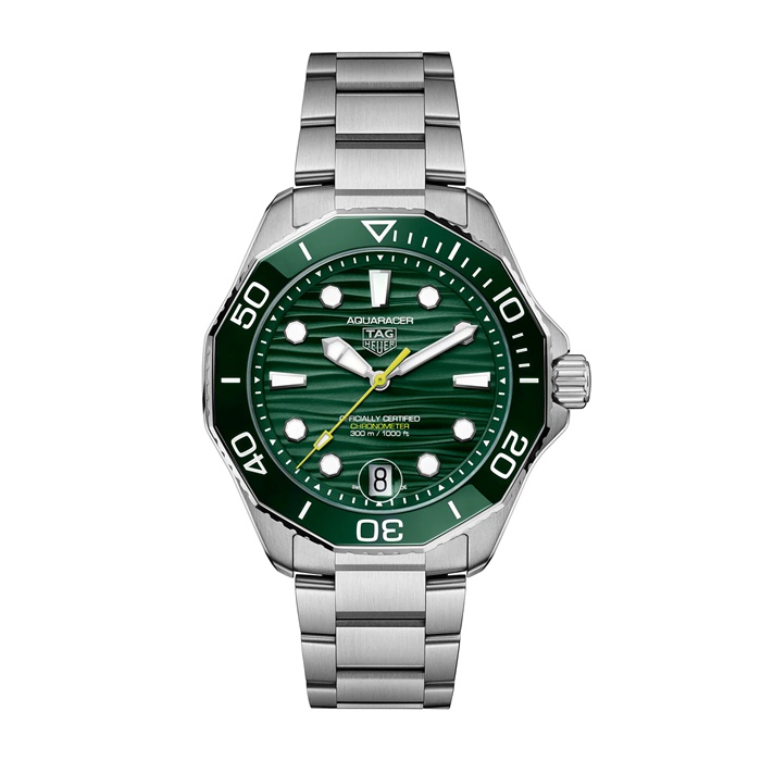 TAG Heuer Montre Homme Aquaracer Professional 300 Date 42mm Vert WBP5116.BA0013
