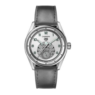 TAG Heuer Montre Homme Carrera Astronomer 39mm Bracelet Veau Argent WBX2112.FC6615