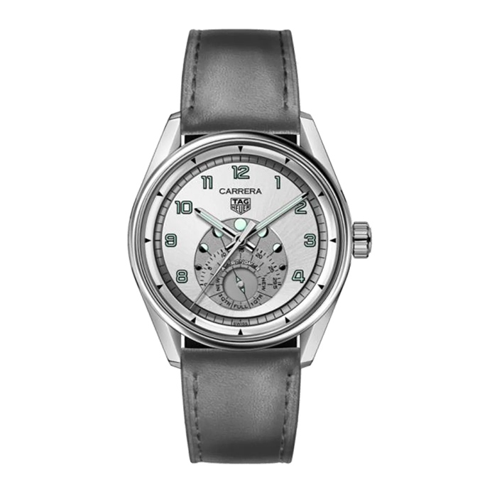TAG Heuer Montre Homme Carrera Astronomer 39mm Bracelet Veau Argent WBX2112.FC6615