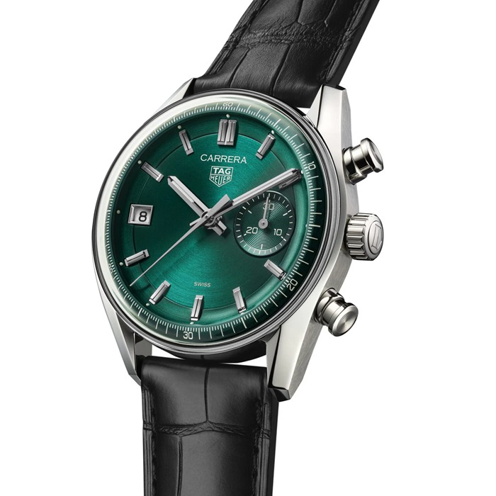 TAG Heuer Montre Homme Carrera Chronograph 39mm Vert CBS2211.FC6545 – Image 2