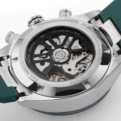 TAG Heuer Montre Homme Carrera Chronograph 44mm Caoutchouc Vert CBN2A1N.FT6238 – Image 5