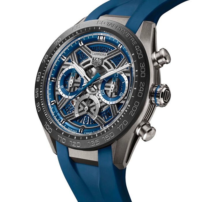 TAG Heuer Montre Homme Carrera Chronograph Extreme Sport 44mm Bleu CBU2081.FT6274 – Image 2