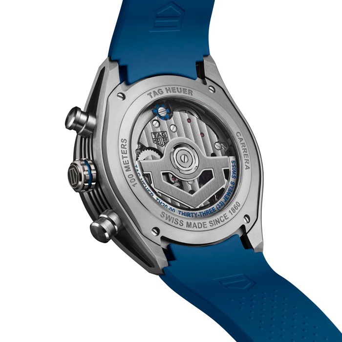 TAG Heuer Montre Homme Carrera Chronograph Extreme Sport 44mm Bleu CBU2081.FT6274 – Image 5