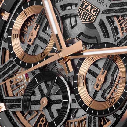 TAG Heuer Montre Homme Carrera Chronograph Extreme Sport 44mm Or CBU2050.FT6273 – Image 3