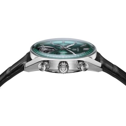 TAG Heuer Montre Homme Carrera Chronograph Tourbillon 42mm Vert CBS5011.FC6566 – Image 4