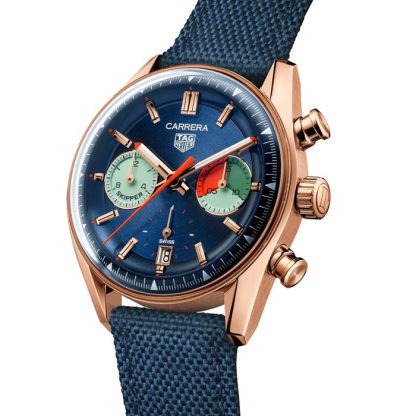 TAG Heuer Montre Homme Carrera Skipper Chronograph 39mm Bleu CBS2241.FN8023 – Image 2