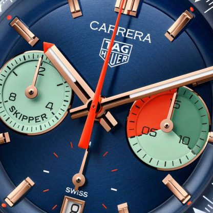 TAG Heuer Montre Homme Carrera Skipper Chronograph 39mm Bleu CBS2241.FN8023 – Image 3