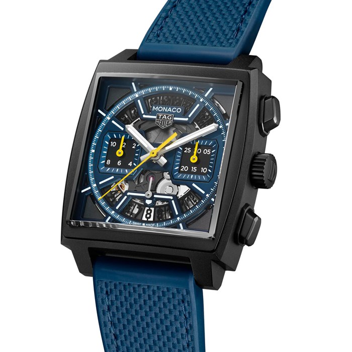 TAG Heuer Montre Homme Monaco Skeleton 39mm Bleu CBL2188.FT6261 – Image 2