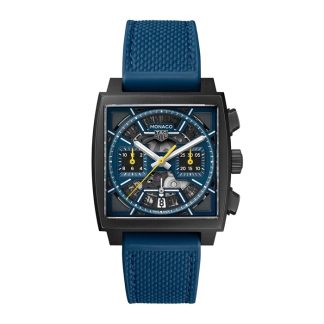 TAG Heuer Montre Homme Monaco Skeleton 39mm Bleu CBL2188.FT6261