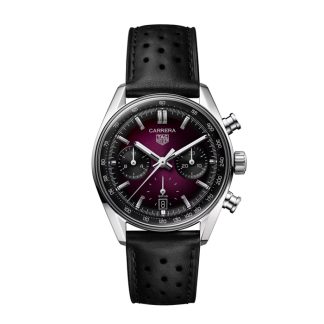 TAG Heuer Montre Hommes Carrera Glassbox 39mm Purple CBS2219.FC6607