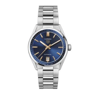 TAG Heuer Montre unisexe Carrera Date 36 mm Bleu foncé WBN2311.BA0001