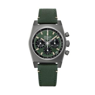 Zenith Chronomaster Automatic 37mm Mens Boutique Edition Watch Green 97.T384.400/57.C856