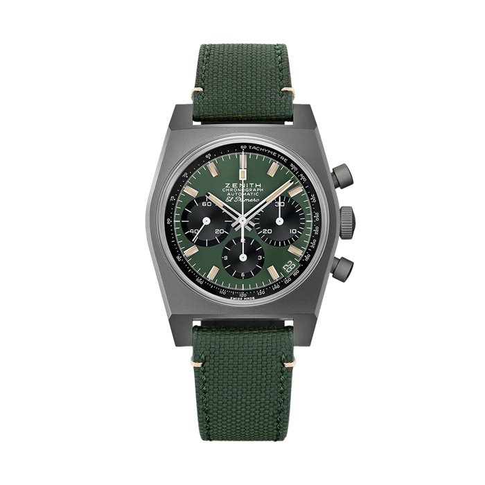 Zenith Chronomaster Automatic 37mm Mens Boutique Edition Watch Green 97.T384.400/57.C856