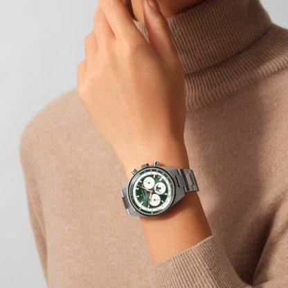 Zenith Chronomaster Original Steel 38mm Boutique Edition Montre Homme Green 03.3400.3610/40.M3200 – Image 3