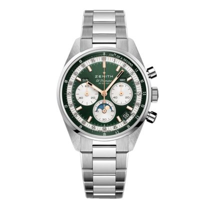 Zenith Chronomaster Original Steel 38mm Boutique Edition Montre Homme Green 03.3400.3610/40.M3200