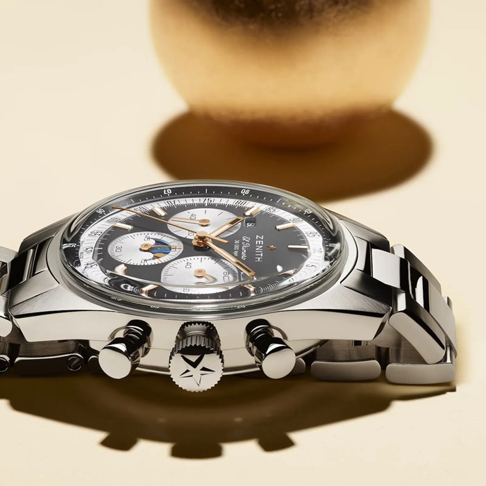 Zenith Chronomaster Original Steel 38mm Mens Watch Grey 03.3400.3610/39.M3200 – Image 2