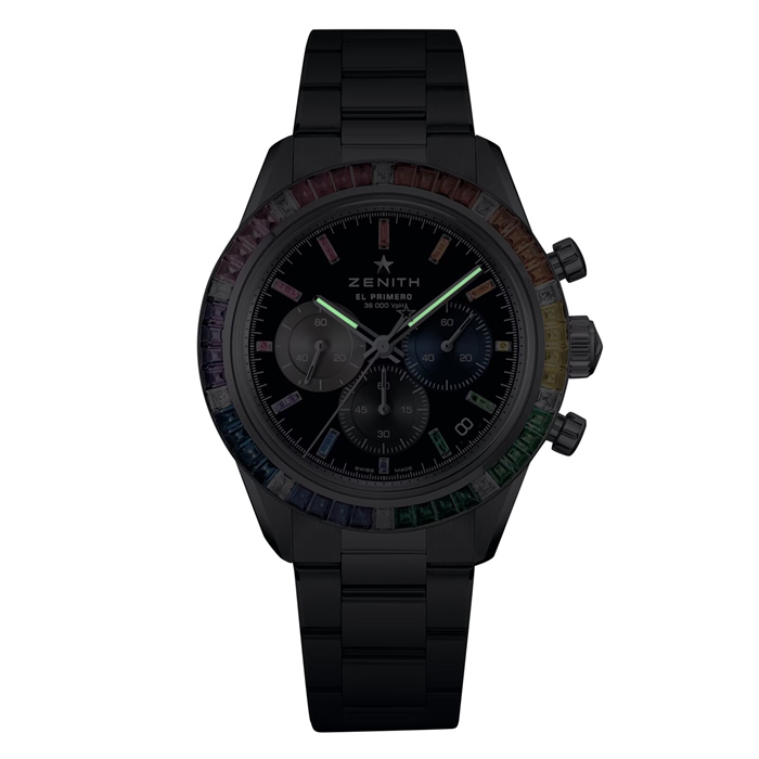 Zenith Chronomaster Sport 41mm Boutique Edition Montre Homme Noir 45.3104.3600/21.M3100 – Image 3