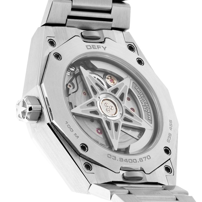 Zenith Defy Skyline 36mm Acier et Diamants Montre Automatique Bleu 16.9400.670/51.I001 – Image 3