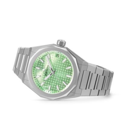 Zenith Defy Skyline 36mm Steel Automatic Watch Green 03.9400.670/61.I001 – Image 2