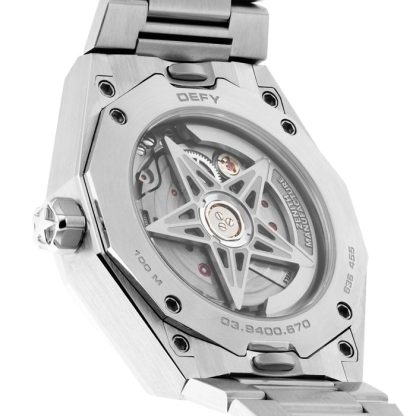 Zenith Defy Skyline 36mm Steel Automatic Watch Green 03.9400.670/61.I001 – Image 3