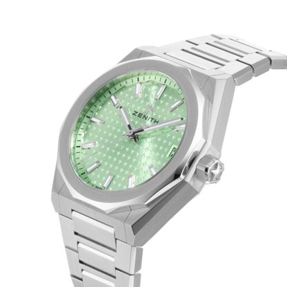Zenith Defy Skyline 36mm Steel Automatic Watch Green 03.9400.670/61.I001 – Image 5