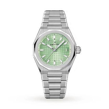 Zenith Defy Skyline 36mm Steel Automatic Watch Green 03.9400.670/61.I001