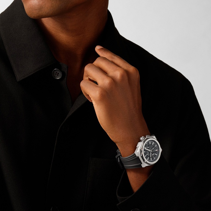 Zenith Defy Skyline Chronograph 42mm Mens Watch Black Interchangeable Strap 03.9500.3600/21.I001 – Image 3