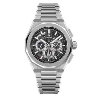 Zenith Defy Skyline Chronograph Skeleton 42mm Mens Watch Black Interchangeable Strap 03.9500.3600/78.I001